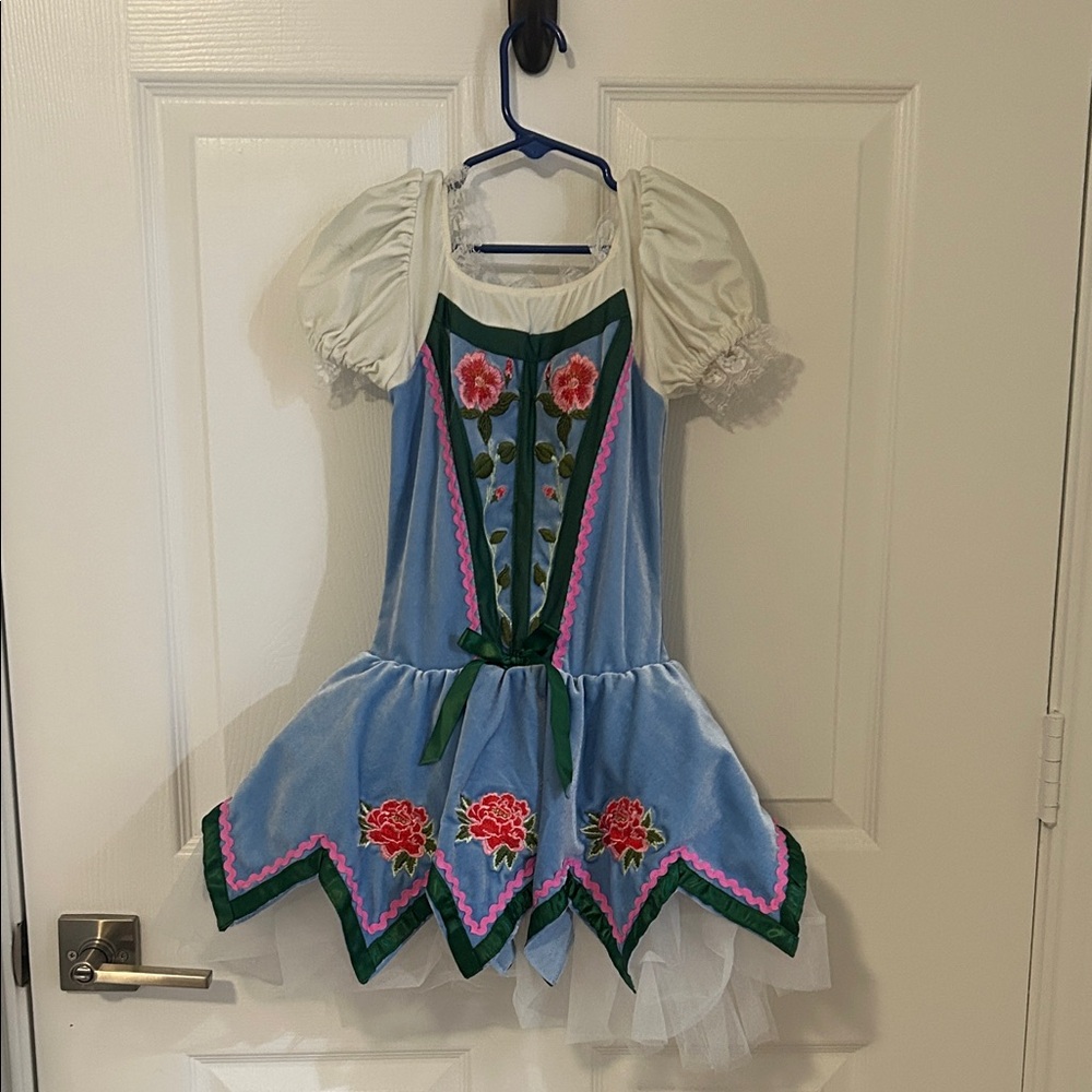 Kids Blue and Green Floral Costume